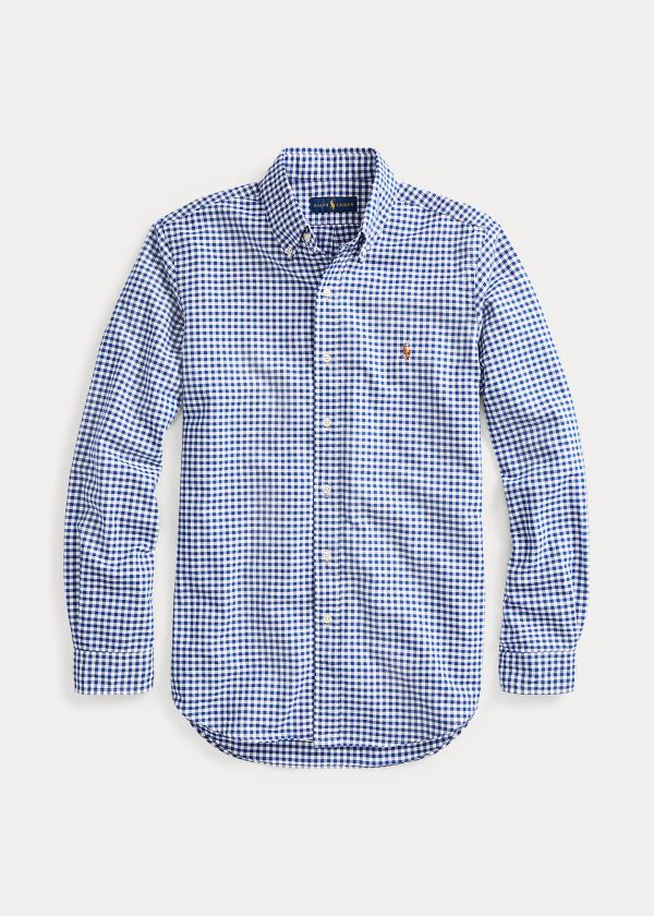 Camisa Polo Ralph Lauren Classic Fit Gingham Homem 76104-KNLU